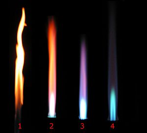 bunsen burner fire