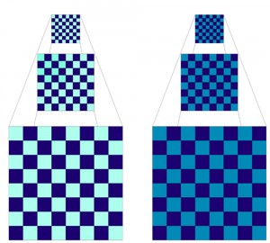 checkerboard contrasts