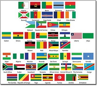 south african flag not colored