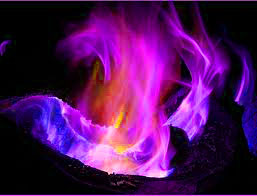 colorful flames fire